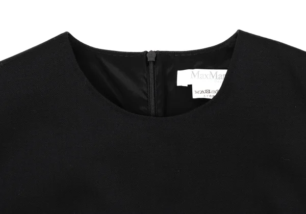 Max Mara Switching Sleeves Asymmetry Dress K-170066_004