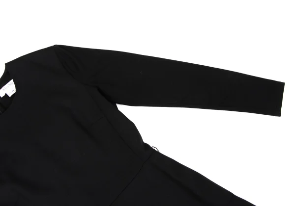 Max Mara Switching Sleeves Asymmetry Dress K-170066_005