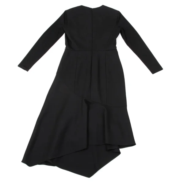 Max Mara Switching Sleeves Asymmetry Dress K-170066_010