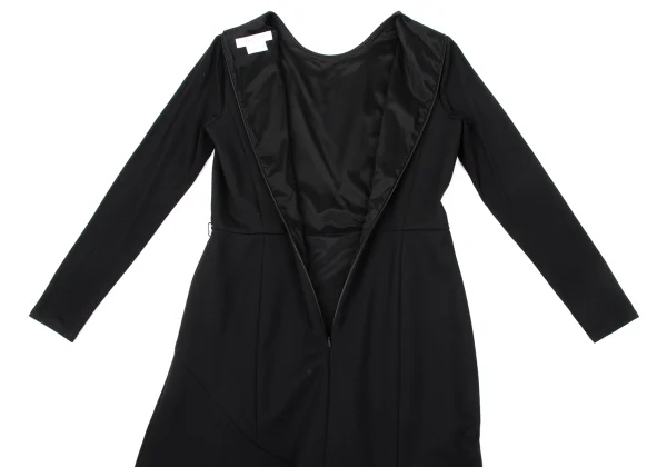 Max Mara Switching Sleeves Asymmetry Dress K-170066_011