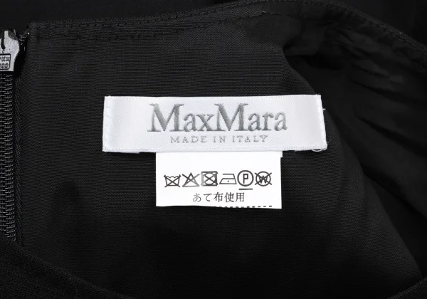 Max Mara Switching Sleeves Asymmetry Dress K-170066_014
