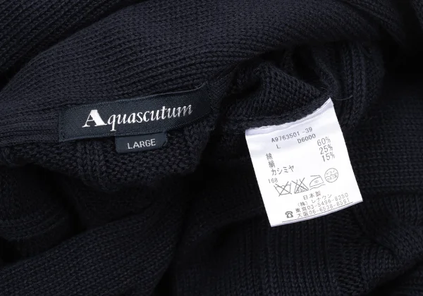 Aquascutum Cashmere Blended Cotton Silk Knit Cardigan K-170067_012