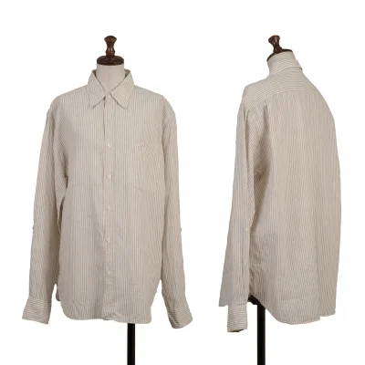 MARGARET HOWELL Linen Striped Shirt