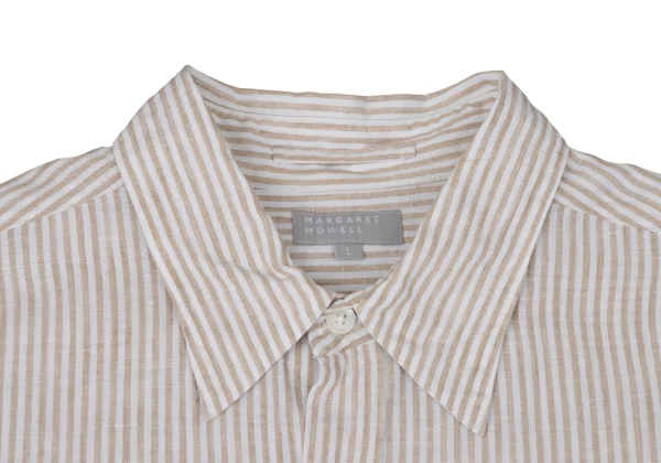 MARGARET HOWELL Linen Striped Shirt K-170068_004