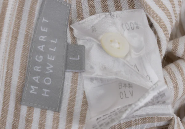 MARGARET HOWELL Linen Striped Shirt K-170068_015