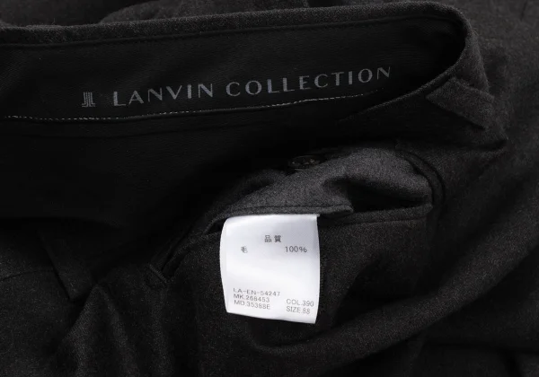 LANVIN collection Wool Tuck Pants K-170069_012