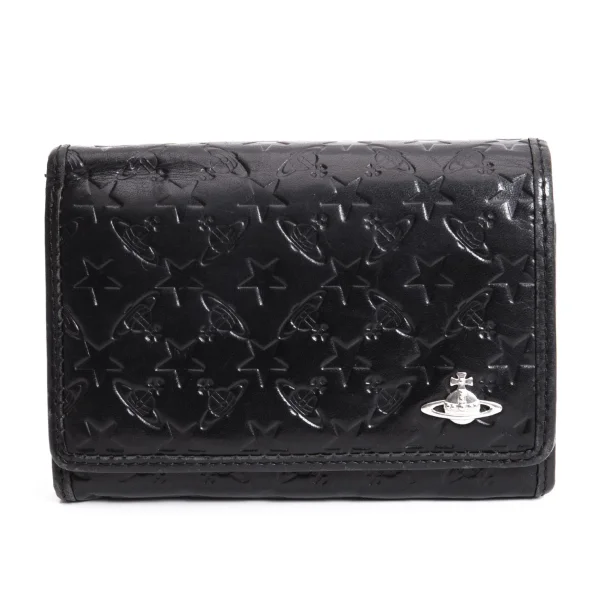 Vivienne Westwood Orb Embossed Wallet Black  K-170073_001