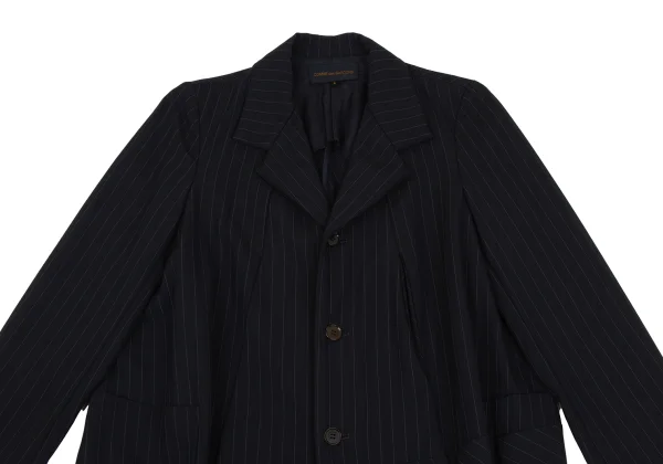 COMME des GARCONS Wool Pinstripe Dart Line Jacket K-170075_003