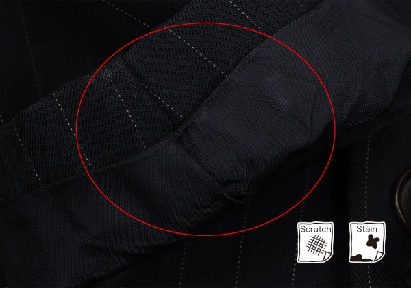 COMME des GARCONS Wool Pinstripe Dart Line Jacket K-170075_010