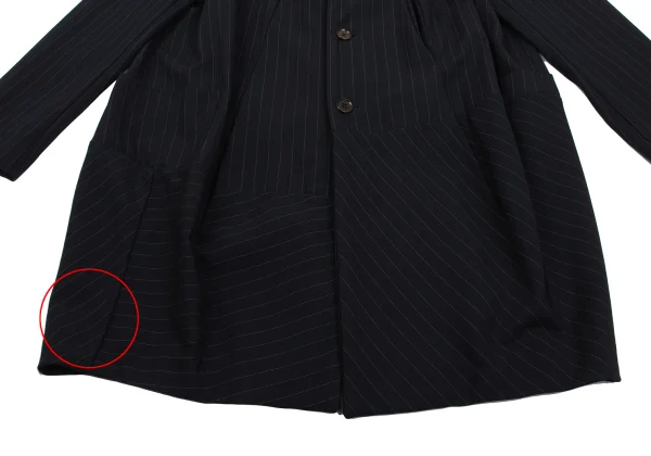 COMME des GARCONS Wool Pinstripe Dart Line Jacket K-170075_011