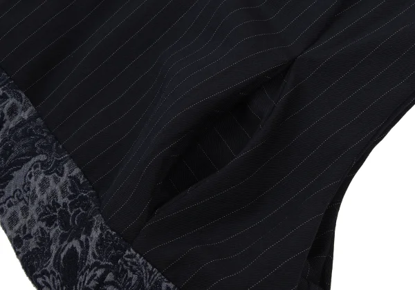 COMME des GARCONS Hem Switching Pinstripe Dart Line Vest K-170076_006