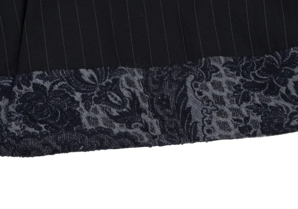 COMME des GARCONS Hem Switching Pinstripe Dart Line Vest K-170076_007