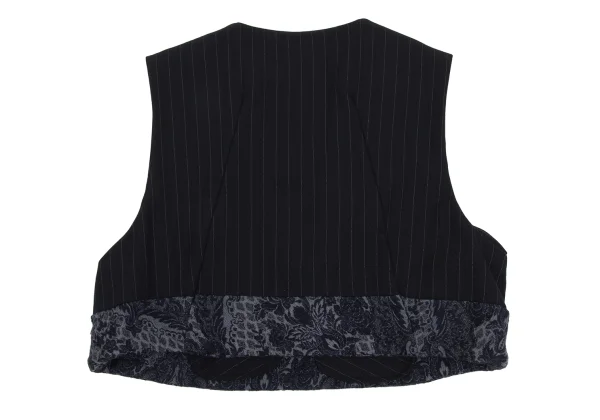 COMME des GARCONS Hem Switching Pinstripe Dart Line Vest K-170076_009