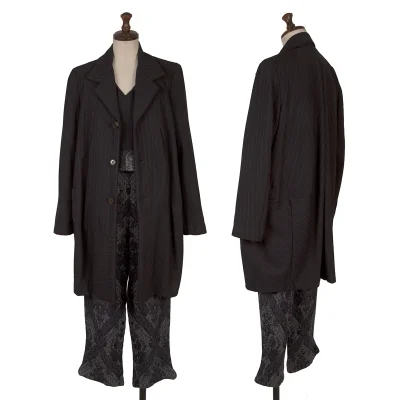 COMME des GARCONS Wool Pinstripe Jacket & Vest & Pants