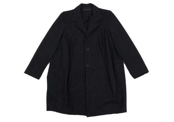 COMME des GARCONS Wool Pinstripe Jacket & Vest & Pants K-170078_003