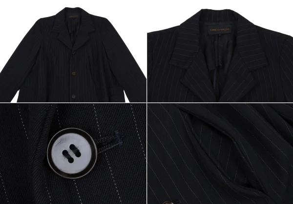 COMME des GARCONS Wool Pinstripe Jacket & Vest & Pants K-170078_004