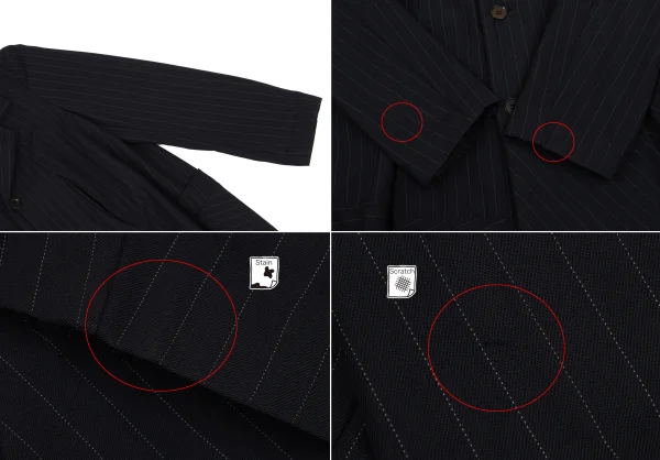 COMME des GARCONS Wool Pinstripe Jacket & Vest & Pants K-170078_005