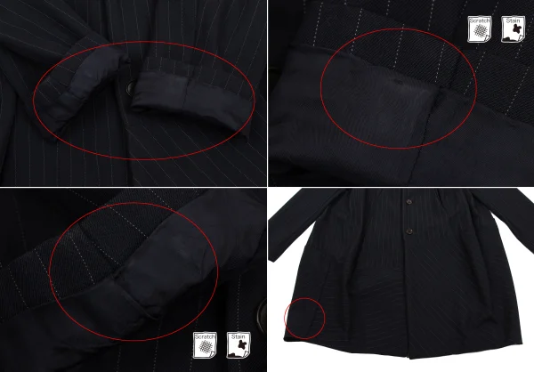 COMME des GARCONS Wool Pinstripe Jacket & Vest & Pants K-170078_006