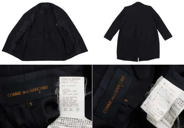 COMME des GARCONS Wool Pinstripe Jacket & Vest & Pants K-170078_008