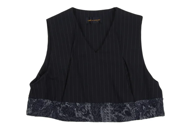 COMME des GARCONS Wool Pinstripe Jacket & Vest & Pants K-170078_010