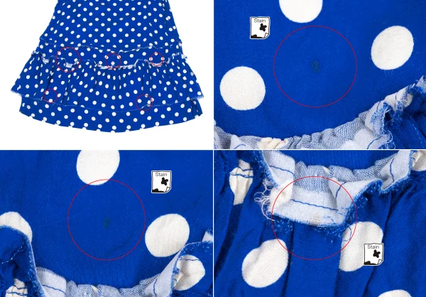 tricot COMME des GARCONS Dot Printed Cut Off Skirt K-170080_006