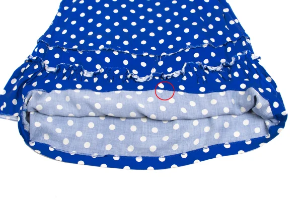 tricot COMME des GARCONS Dot Printed Cut Off Skirt K-170080_010