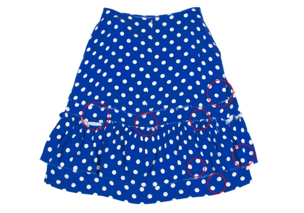 tricot COMME des GARCONS Dot Printed Cut Off Skirt K-170080_012