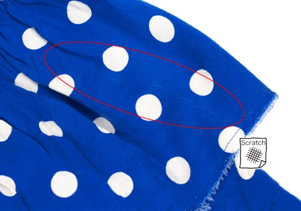 tricot COMME des GARCONS Dot Printed Cut Off Skirt K-170080_017