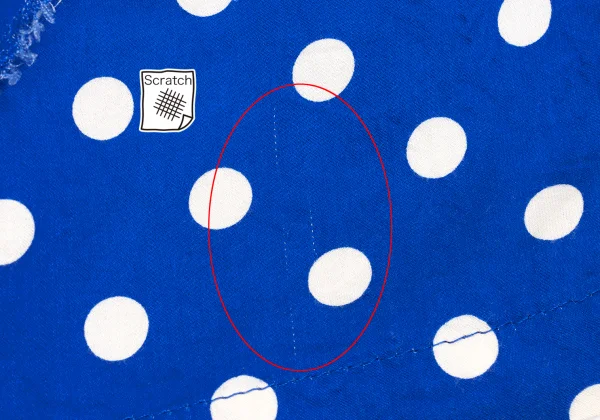 tricot COMME des GARCONS Dot Printed Cut Off Skirt K-170080_018