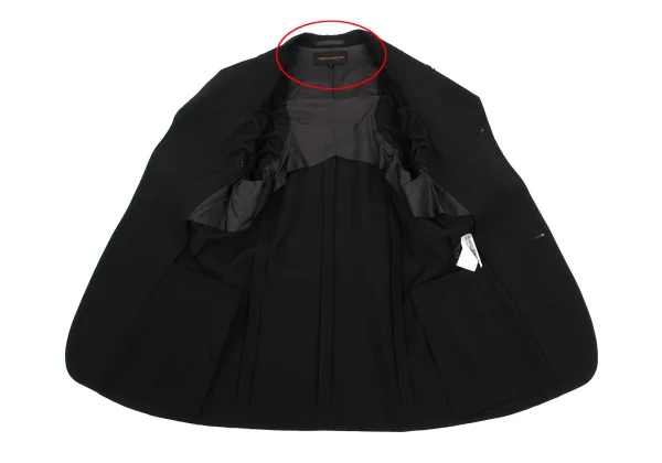 COMME des GARCONS Wool Shirring Sleeve Jacket K-170081_011