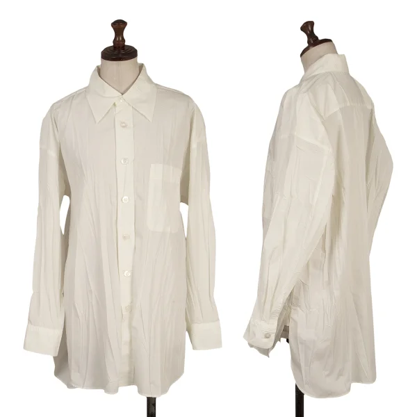 ISSEY MIYAKE Wrinkle Pleats Shirt White M K-170082_001