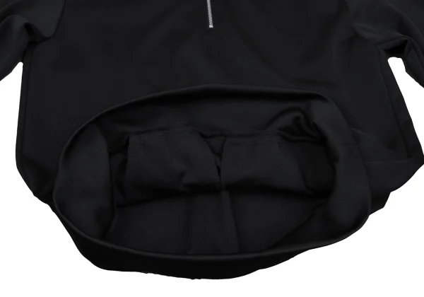 COMME des GARCONS HOMME PLUS Long Collar Poly Zip Neck Top K-170084_010