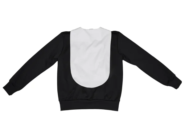 COMME des GARCONS HOMME PLUS Long Collar Poly Zip Neck Top K-170084_011