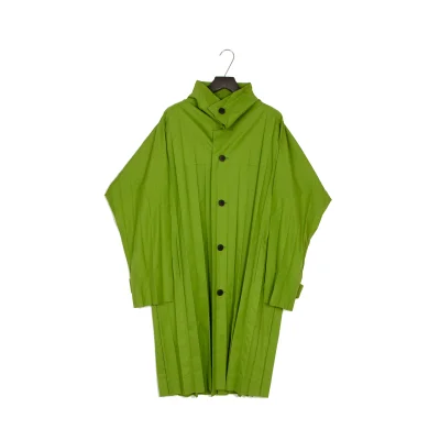 HOMME PLISSE ISSEY MIYAKE EDGE COAT Pleated Coat