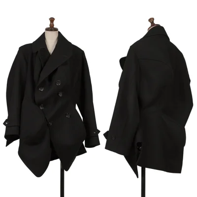 COMME des GARCONS Melton Wool 3D Curve Jacket