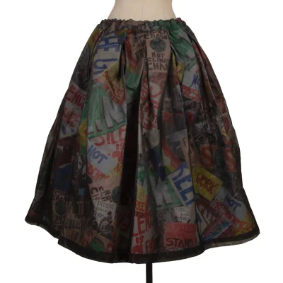 COMME des GARCONS Graphic Printed Layered Skirt