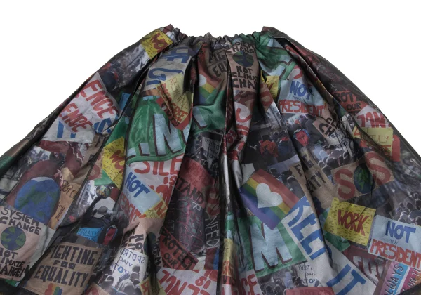 COMME des GARCONS Graphic Printed Layered Skirt K-170090_004