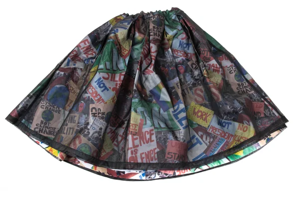 COMME des GARCONS Graphic Printed Layered Skirt K-170090_008