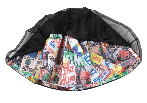 COMME des GARCONS Graphic Printed Layered Skirt K-170090_009