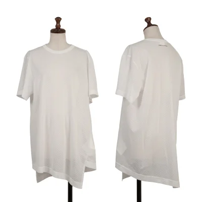 コムデギャルソンCOMME des GARCONS Poly Mesh Asymmetry T Shirt