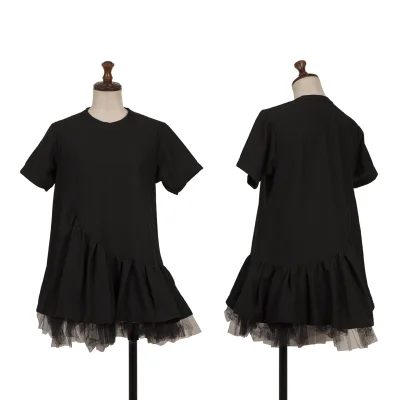 COMME des GARCONS Hem Tulle Switching T-shirt