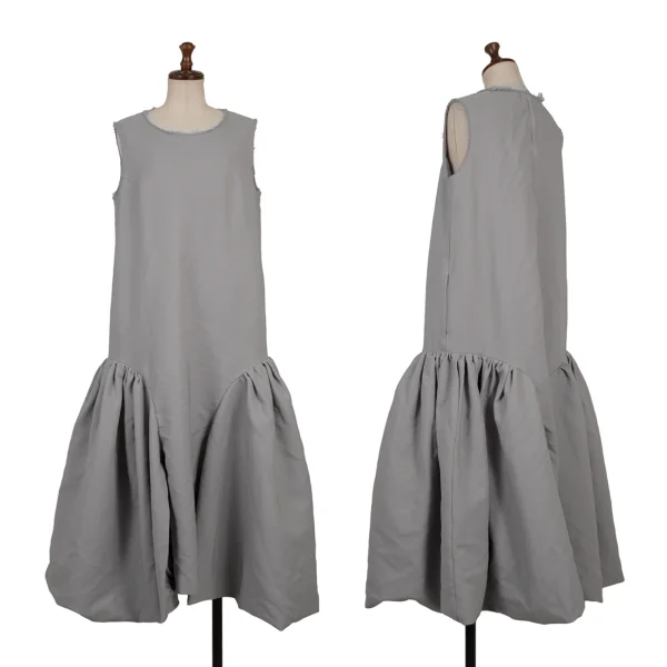 COMME des GARCONS Polyester Cut Off Voluminous Dress Grey S K-170095_001
