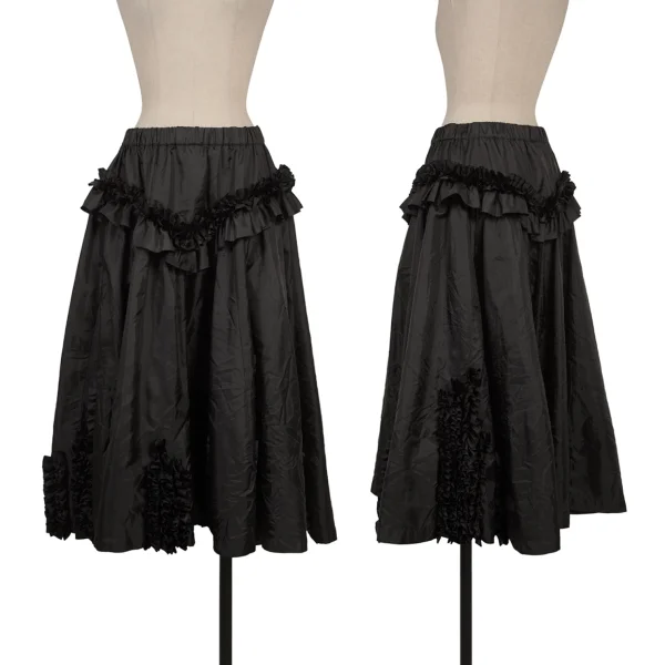 COMME des GARCONS Poly Frill Decorative Skirt Black S K-170097_001