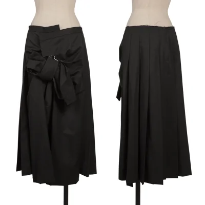 COMME des GARCONS Cut Off Ribbon Pleated Skirt