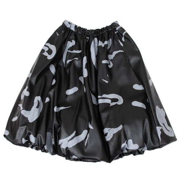 COMME des GARCONS Faux Leather Balloon Skirt K-170100_002