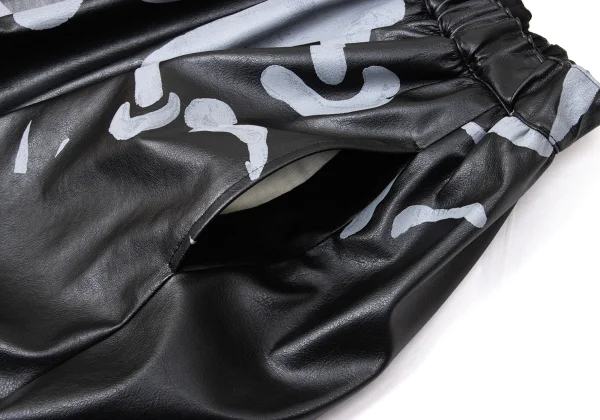 COMME des GARCONS Faux Leather Balloon Skirt K-170100_004