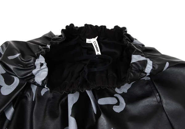 COMME des GARCONS Faux Leather Balloon Skirt K-170100_005