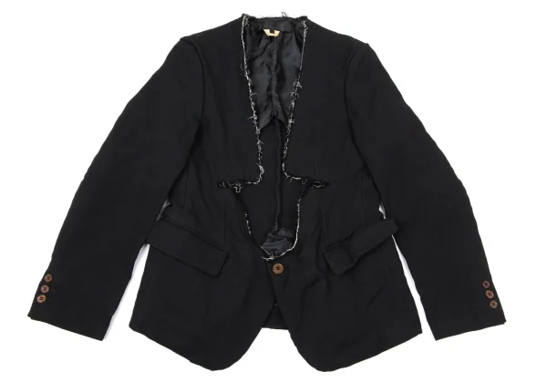 COMME des GARCONS Polyester Cut Off Design Jacket K-170103_002