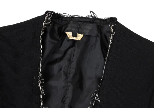 COMME des GARCONS Polyester Cut Off Design Jacket K-170103_004
