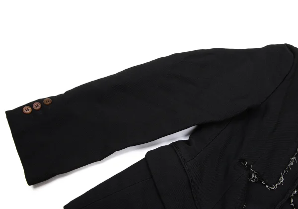 COMME des GARCONS Polyester Cut Off Design Jacket K-170103_006